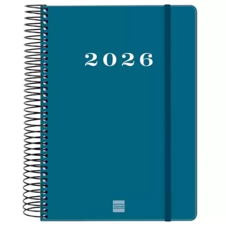 (743521026) FINOCAM AGENDA ESPIRAL MY E10-155X212MM 1DP TAPA DURA AZUL 2026
