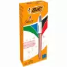 (504894) BIC BOLÍGRAFO 4 COLORES ROSE GOLD CUERPO BLANCO/ROSA METÁLICO CAJA 12 UD