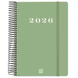 (743522026) FINOCAM AGENDA ESPIRAL MY E10-155X212MM 1DP TAPA DURA VERDE 2026