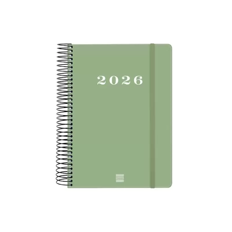 (743522026) FINOCAM AGENDA ESPIRAL MY E10-155X212MM 1DP TAPA DURA VERDE 2026