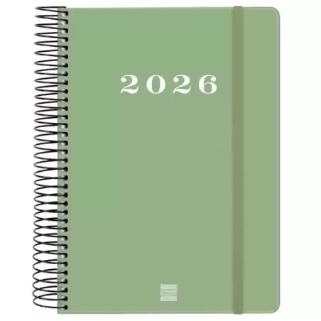 (743522026) FINOCAM AGENDA ESPIRAL MY E10-155X212MM 1DP TAPA DURA VERDE 2026