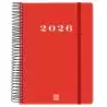 (743523026) FINOCAM AGENDA ESPIRAL MY E10-155X212MM 1DP TAPA DURA ROJO 2026