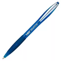 (9021322) BIC BOLÍGRAFO RETRÁCTIL ATLANTIS SOFT PUNTA MEDIA 1.0MM AZUL CAJA 12 UD