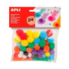 (13061) APLI POMPONES COLORES SURTIDOS -BOLSA 78U-