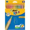 (9375172) BIC LÁPICES DE COLORES KIDS TROPICOLORS C/SURTIDOS ESTUCHE 18 UD