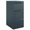 (1633A-AV1) BISLEY ARCHIVADOR METÁLICO BS1633 PREMIUM 3 CAJONES FOLIO CARPETAS COLGANTES MULTIFORMATO FONDO 62CM ANTRACITA