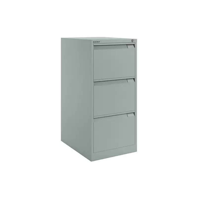 (1633A-AV7) BISLEY ARCHIVADOR METÁLICO BS1633 PREMIUM 3 CAJONES FOLIO CARPETAS COLGANTES MULTIFORMATO FONDO 62CM GRIS