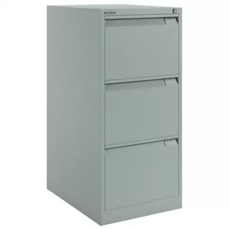(1633A-AV7) BISLEY ARCHIVADOR METÁLICO BS1633 PREMIUM 3 CAJONES FOLIO CARPETAS COLGANTES MULTIFORMATO FONDO 62CM GRIS