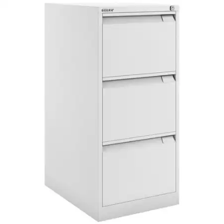 (1633A-BA5) BISLEY ARCHIVADOR METÁLICO BS1633 PREMIUM 3 CAJONES FOLIO CARPETAS COLGANTES MULTIFORMATO FONDO 62CM BLANCO