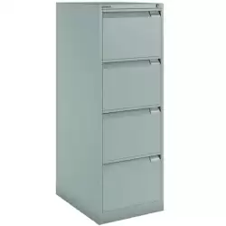 (1643A-AV7) BISLEY ARCHIVADOR METÁLICO BS1643 PREMIUM 4 CAJONES FOLIO CARPETAS COLGANTES MULTIFORMATO FONDO 62CM GRIS