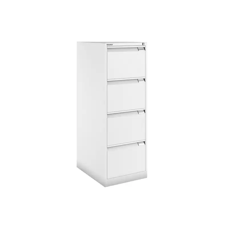 (1643A-BA5) BISLEY ARCHIVADOR METÁLICO BS1643 PREMIUM 4 CAJONES FOLIO CARPETAS COLGANTES MULTIFORMATO FONDO 62CM BLANCO