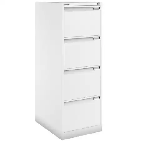 (1643A-BA5) BISLEY ARCHIVADOR METÁLICO BS1643 PREMIUM 4 CAJONES FOLIO CARPETAS COLGANTES MULTIFORMATO FONDO 62CM BLANCO