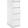 (1643A-BA5) BISLEY ARCHIVADOR METÁLICO BS1643 PREMIUM 4 CAJONES FOLIO CARPETAS COLGANTES MULTIFORMATO FONDO 62CM BLANCO