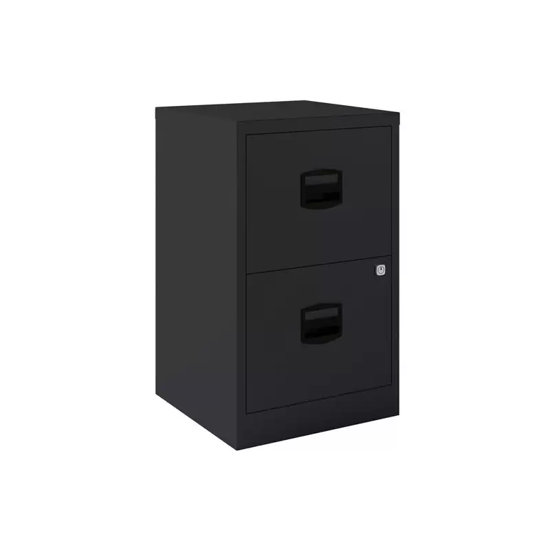 (PFA2-AV1) BISLEY ARCHIVADOR METALICO 2 CAJONES ARCHIVO CARPETAS COLGANTES A4 FONDO 40CM ANTRACITA