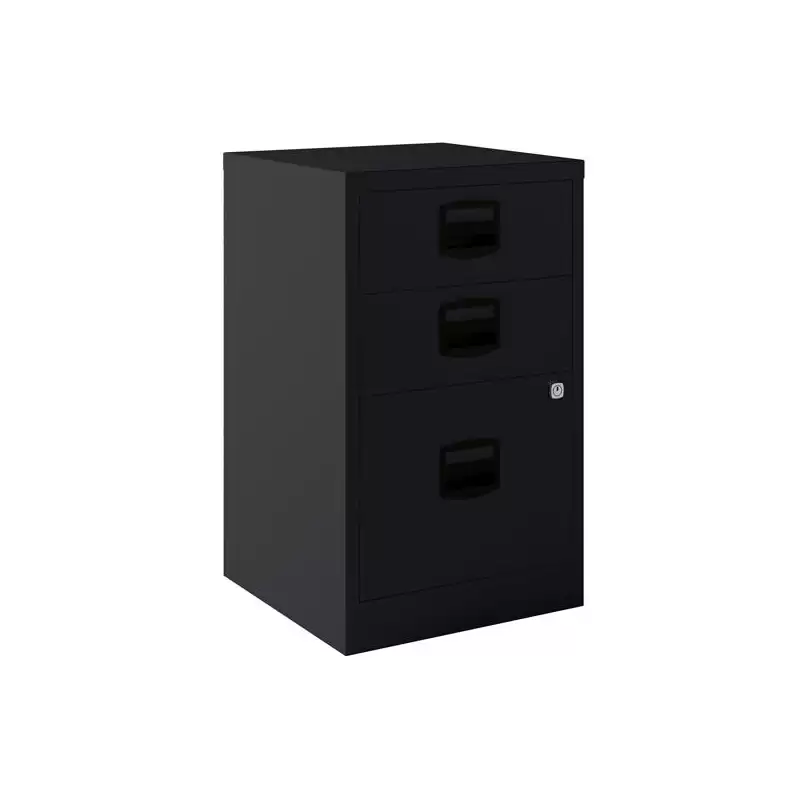 (PFA3-AV1) BISLEY ARCHIVADOR METALICO 2 CAJONES PERSONALES + 1 CAJÓN ARCHIVO A4 FONDO 40CM ANTRACITA