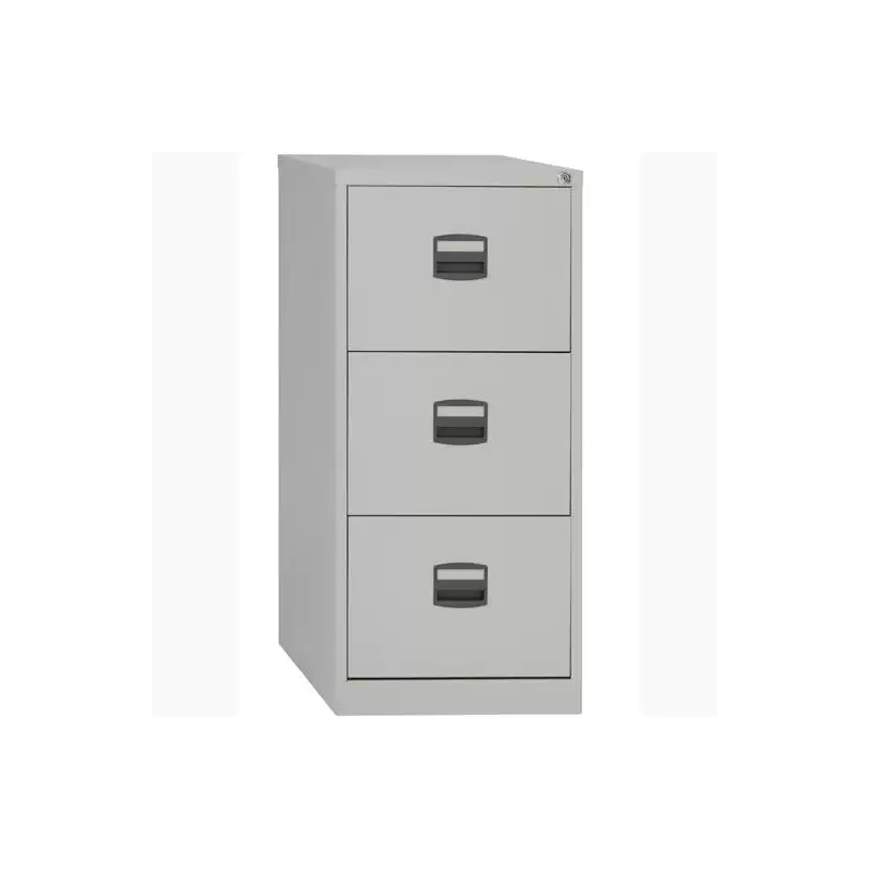 (PFA3F-AV7) BISLEY ARCHIVADOR METALICO 3 CAJONES ARCHIVO CARPETAS COLGANTES A4 FONDO 40CM GRIS