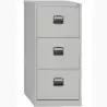 (PFA3F-AV7) BISLEY ARCHIVADOR METALICO 3 CAJONES ARCHIVO CARPETAS COLGANTES A4 FONDO 40CM GRIS