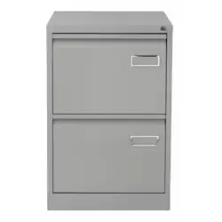 (PSF2-AV7) BISLEY ARCHIVADOR METALICO 2 CAJONES ARCHIVO CARPETAS COLGANTES A4/FOLIO+ FONDO 62CM GRIS