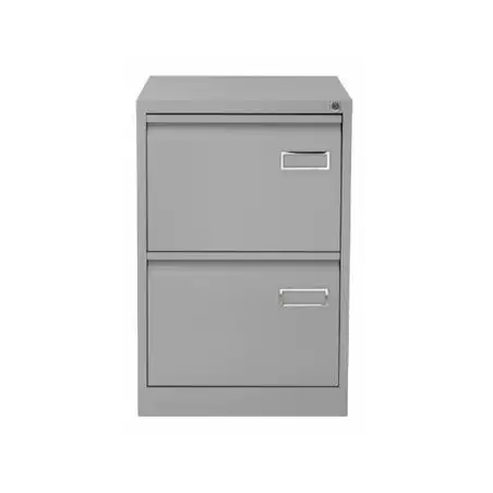 (PSF2-AV7) BISLEY ARCHIVADOR METALICO 2 CAJONES ARCHIVO CARPETAS COLGANTES A4/FOLIO+ FONDO 62CM GRIS