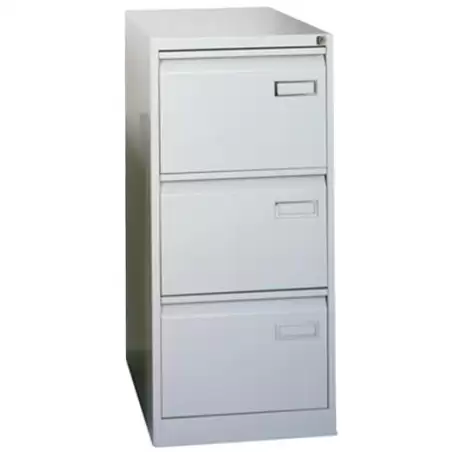 (PSF3-AV7) BISLEY ARCHIVADOR METÁLICO PSF LIGHT 3 CAJONES FOLIO CARPETAS COLGANTES MULTIFORMATO FONDO 62CM - GRIS