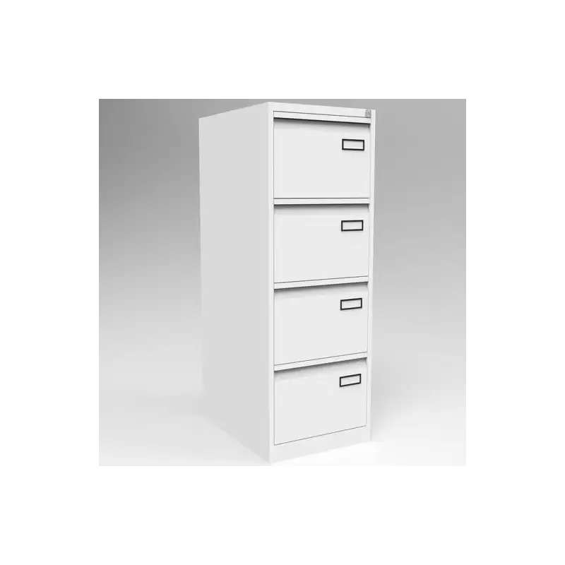 (PSF4-BA5) BISLEY ARCHIVADOR METALICO PSF LIGHT 4 CAJONES CARPETAS COLGANTES MULTIFORMATO 1321X470X622MM - BLANCO (MONTADO)