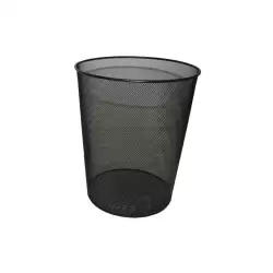 (317273) BISMARK PAPELERA DE REJILLA ALTA CAPACIDAD 18 LITROS 340X240 MM NEGRO