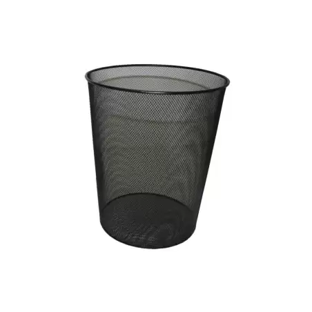 (317273) BISMARK PAPELERA DE REJILLA ALTA CAPACIDAD 18 LITROS 340X240 MM NEGRO