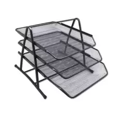 (324514) BISMARK BANDEJA DE REJILLA TRIPLE 35X30X24.5 CM  NEGRA