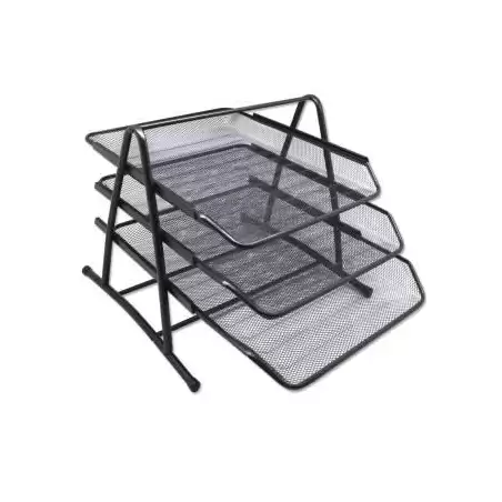 (324514) BISMARK BANDEJA DE REJILLA TRIPLE 35X30X24.5 CM  NEGRA