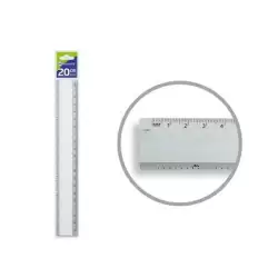 (314340) BISMARK REGLA ALUMINIO 20CM