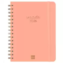 (762020526) FINOCAM AGENDA ESPIRAL ALMA E10-155X212MM SVH TAPA DURA CORAL 2026