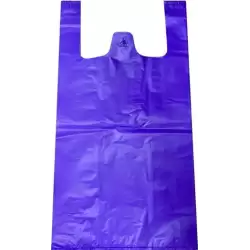 (54171) BOLSA DE ASA ANÓNIMA 42X53CM 50 MICRAS 70% RECICLADO VIOLETA PAQUETE 1KG