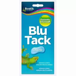 (30610592 (1690)) BOSTIK MASILLA ADHESIVA REUTILIZABLE BLU TACK ORIGINAL FORMATO ESCOLAR 90GR AZUL