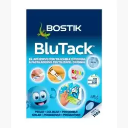(30817110 (1689)) BOSTIK MASILLA ADHESIVA REUTILIZABLE BLU TACK ORIGINAL 45GR AZUL