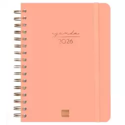 (762040526) FINOCAM AGENDA ESPIRAL ALMA E10-155X212MM 1DP TAPA DURA CORAL 2026