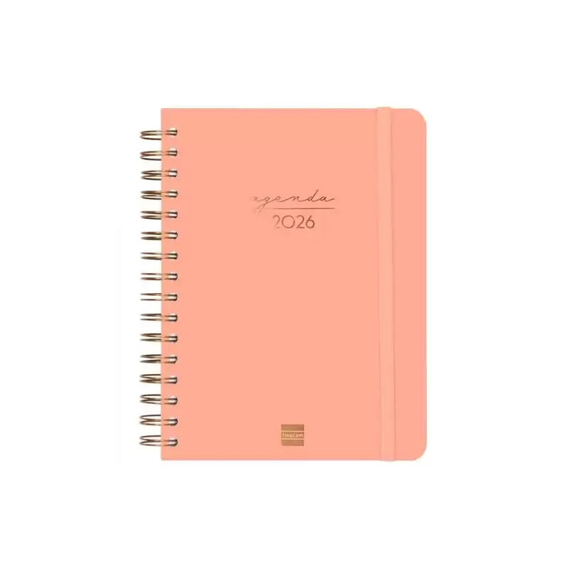 (762040526) FINOCAM AGENDA ESPIRAL ALMA E10-155X212MM 1DP TAPA DURA CORAL 2026