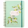 (770300226) FINOCAM AGENDA ESPIRAL THE FLOWER JOURNAL E10-155X212MM SVH TAPA DURA VERDE 2026