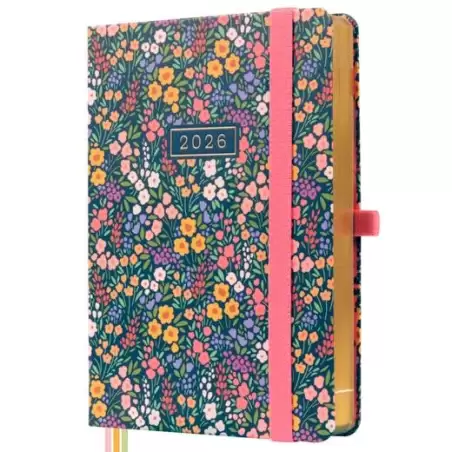 (881563826) FINOCAM AGENDA MÍNIMAL DESIGN M4-118X168MM 1DP TAPA DURA FLORA 2026