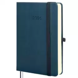 (881781026) FINOCAM AGENDA MÍNIMAL TEXTURA M4-118X168MM 1DP TAPA DURA AZUL 2026