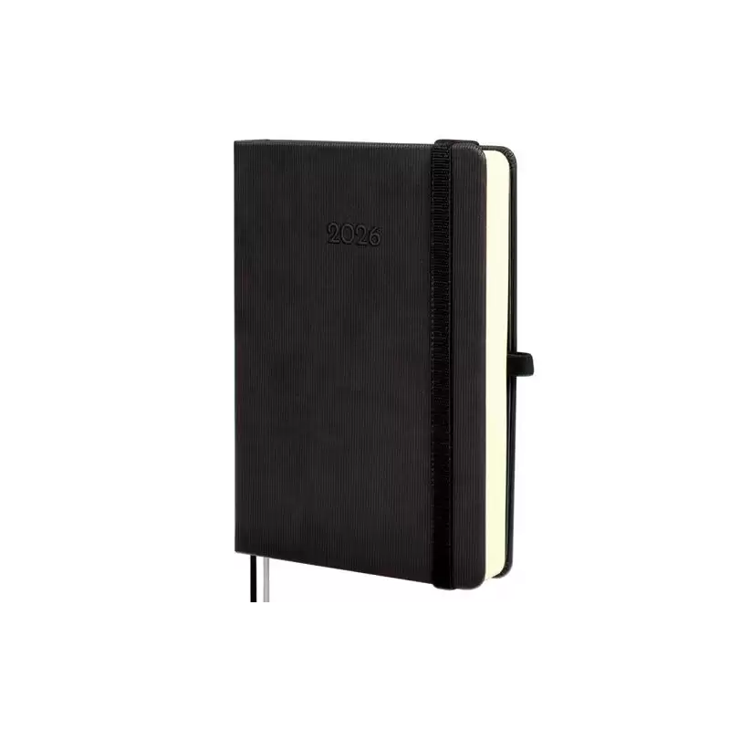 (881786026) FINOCAM AGENDA MÍNIMAL TEXTURA M4-118X168MM 1DP TAPA DURA NEGRO 2026