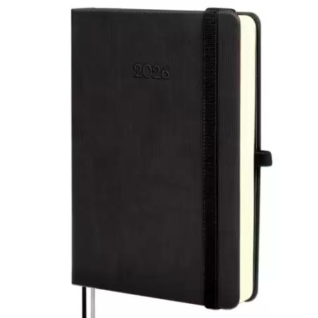 (881786026) FINOCAM AGENDA MÍNIMAL TEXTURA M4-118X168MM 1DP TAPA DURA NEGRO 2026