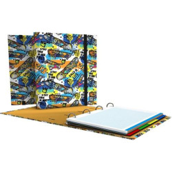 (88102677) GRAFOPLÁS CARPEBOOK ANILLAS 4D35MM RECAMBIO 100H 5X5 DIN-A4 ST3.FORRADO STREET