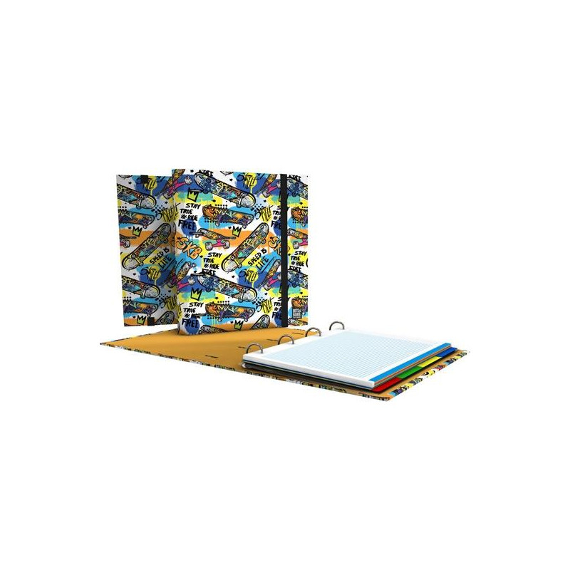 (88102677) GRAFOPLÁS CARPEBOOK ANILLAS 4D35MM RECAMBIO 100H 5X5 DIN-A4 ST3.FORRADO STREET