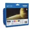 (LC1100VALBP) BROTHER TINTA  BK/C/M/Y DCP-385C - MFC-6490CW/5490CN - PACK 4 COLORES