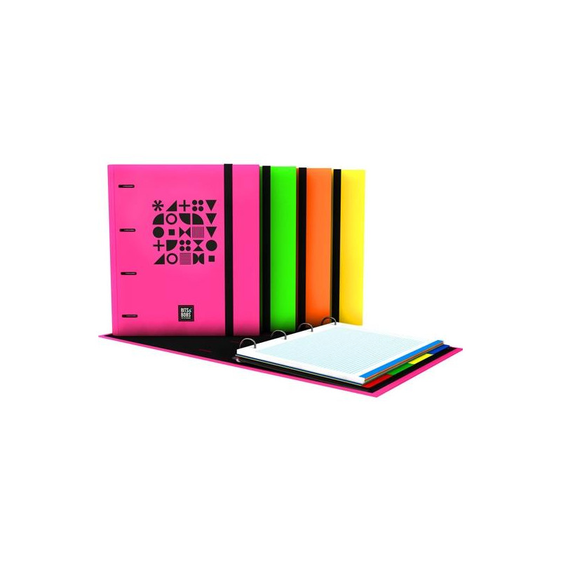 (88103299) GRAFOPLÁS CARPEBOOK FORRADO 4D35MM DIN-A4 B&B FLÚOR SURTIDO