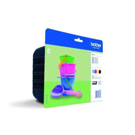 (LC221VALBP) BROTHER TINTA BK/C/M/Y DCP-J562DW - MFC-J480DW/J880DW - PACK 4 COLORES