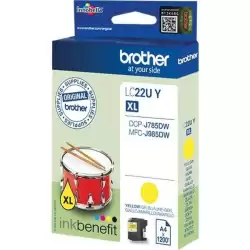 (LC22UYBP) BROTHER TINTA AMARILLO DCP-J785DW
