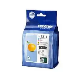 (LC3211VAL) BROTHER TINTA BK/C/M/Y DCP-J572DW - MFC-J491DW/J497DW/J890DW/J895DW - PACK 4 COLORES