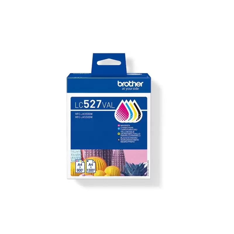 (LC527VAL) BROTHER TINTA BK/C/M/Y MFC-J4350DW/J4550DW - PACK 4 COLORES