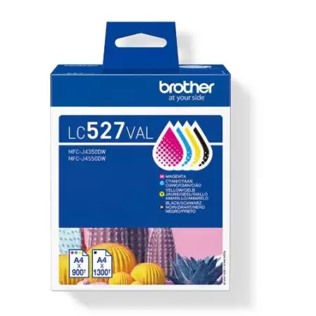 (LC527VAL) BROTHER TINTA BK/C/M/Y MFC-J4350DW/J4550DW - PACK 4 COLORES